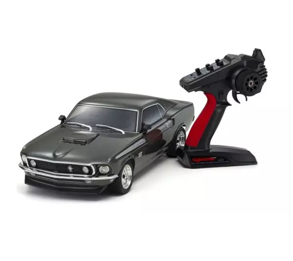Kyosho Fazer Mk2 1969 Ford Mustang Boss 429 Black Jade 1/10 RTR 34437T1