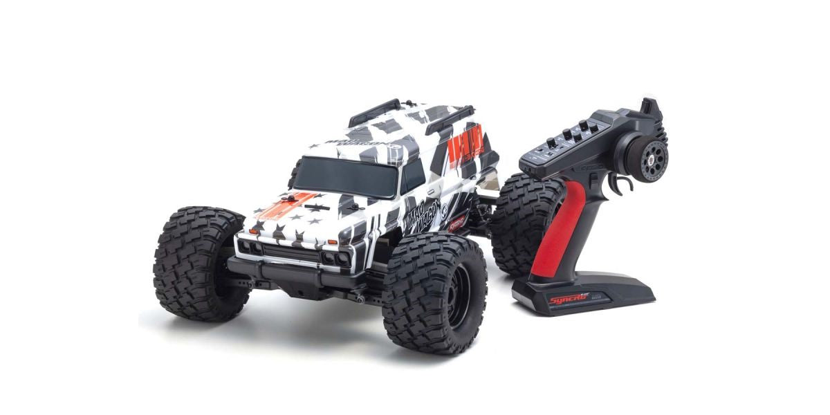 Kyosho KYO34701T1 1980 Mad Wagon 1/10 4WD RTR Brushless Monster Truck, Black