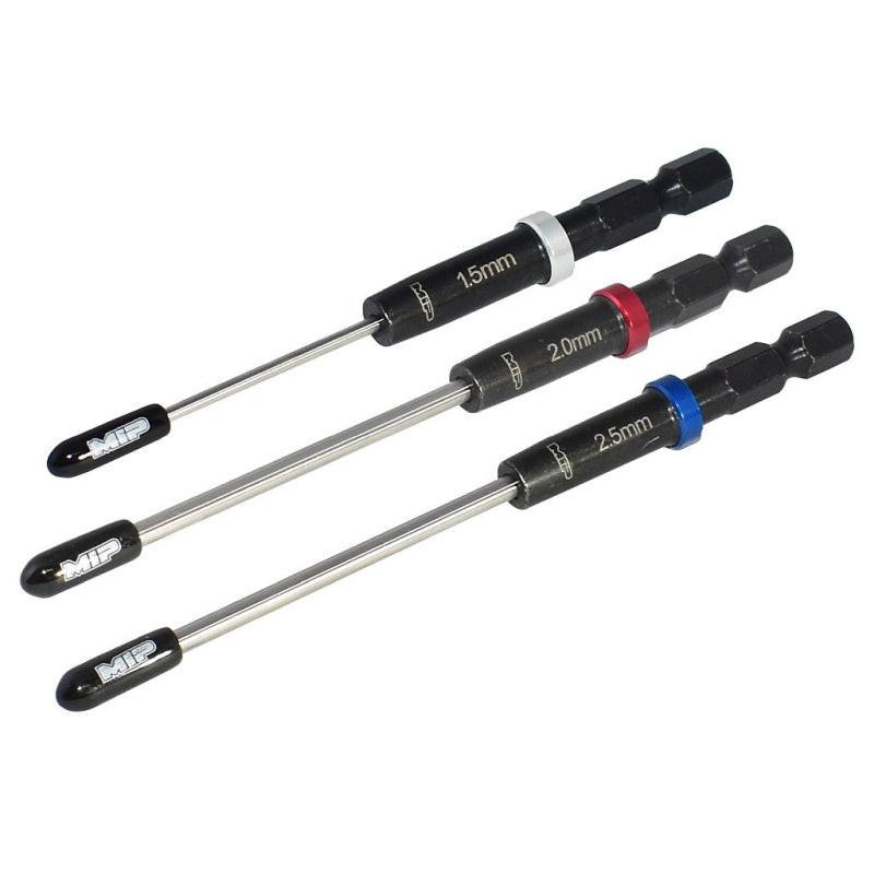 MIP 9612 Speed Tip Hex Driver Wrench Set Gen 2 Metric (3), 1.5mm, 2.0mm, & 2.5mm - PowerHobby