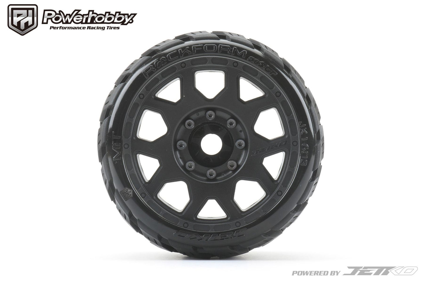 Powerhobby 1/8 SGT 3.8 Rockform Belted Mounted Tires (2) 17MM Low Profile - PowerHobby