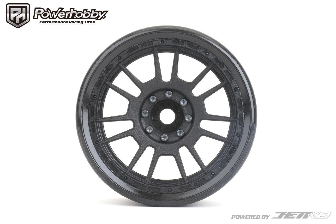 Powerhobby 1/8 MT 4.0 Phoenix Belted Mounted Tires w Removable Hex Wheels (2) - PowerHobby