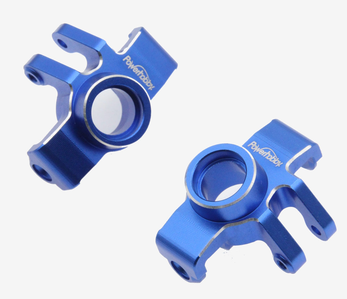 Powerhobby Aluminum Front Steering Knuckles Blue for Arrma Granite / M