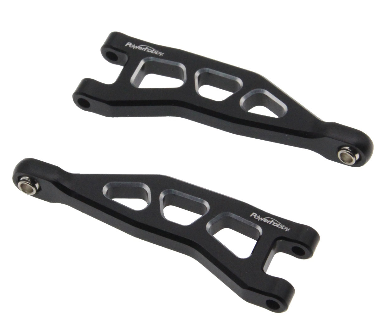 Powerhobby Aluminum Rear Upper Arms Black Arrma Granite / Typhon GROM