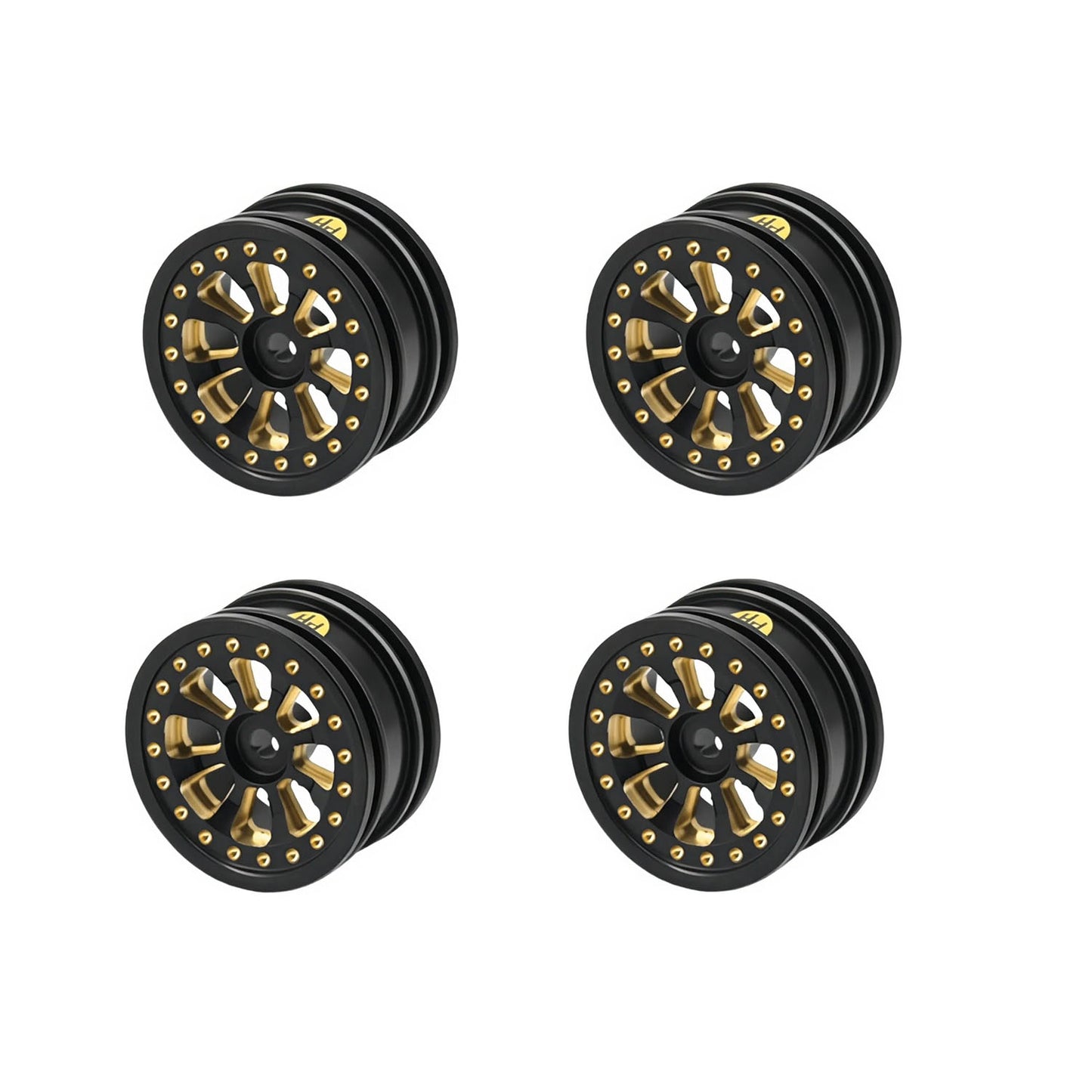Powerhobby Brass 0.7" Wheels / Tires (4) Axial SCX30
