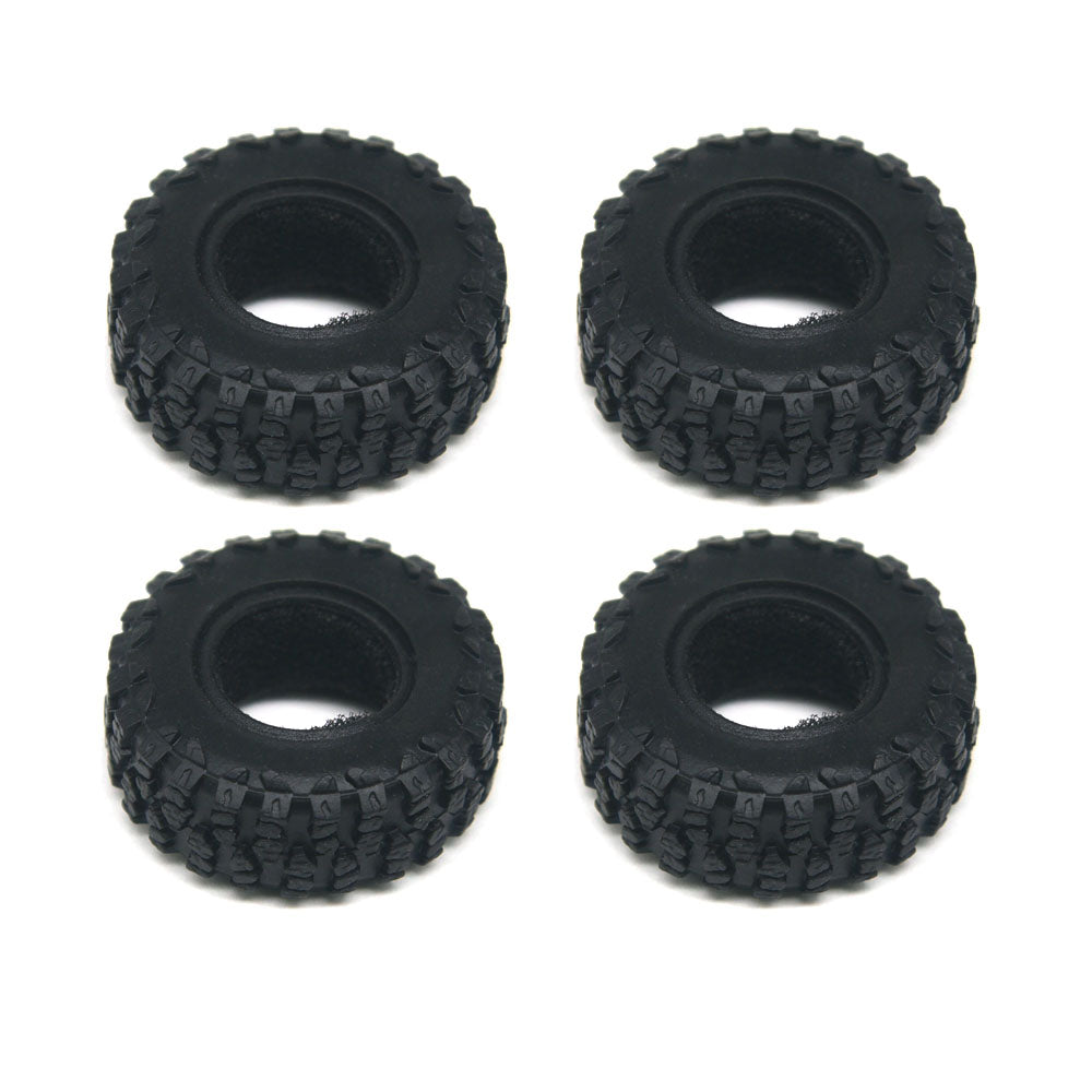 Powerhobby Brass 0.7" Wheels / Tires (4) Axial SCX30