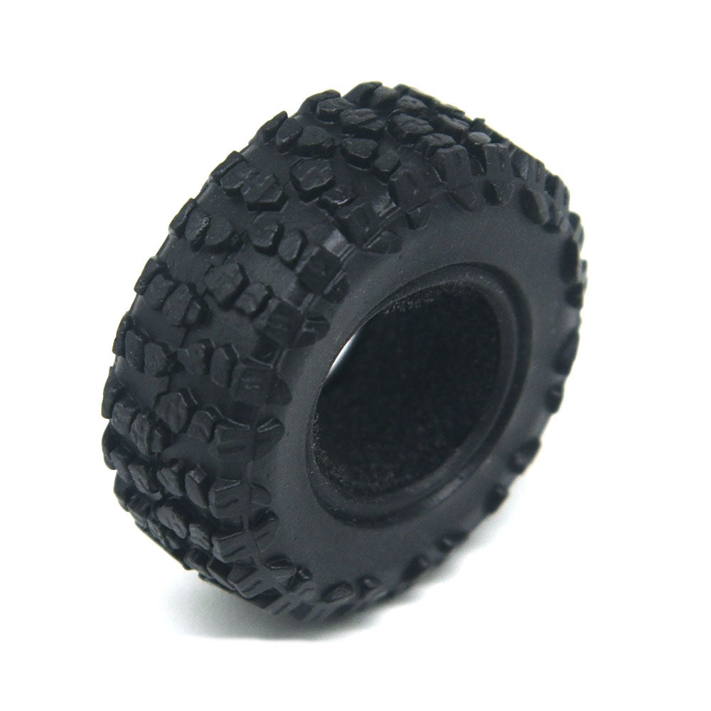Powerhobby Brass 0.7" Wheels 3.6mm Offset / Tires (4) Axial SCX30