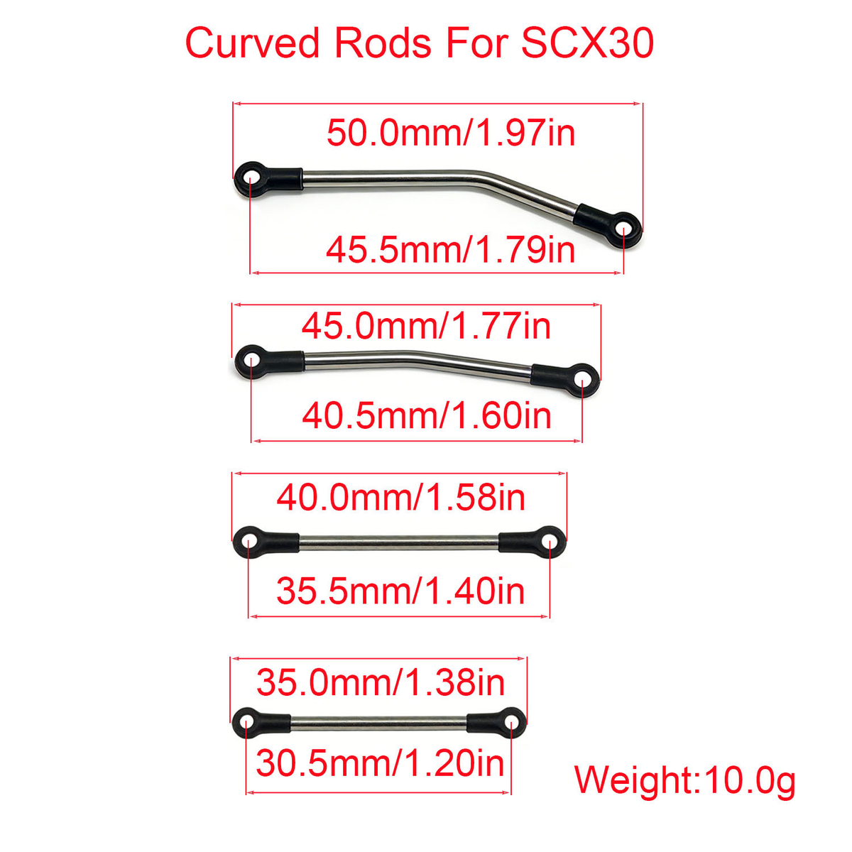 Powerhoby Axial SCX30 Aluminum Chassis Links