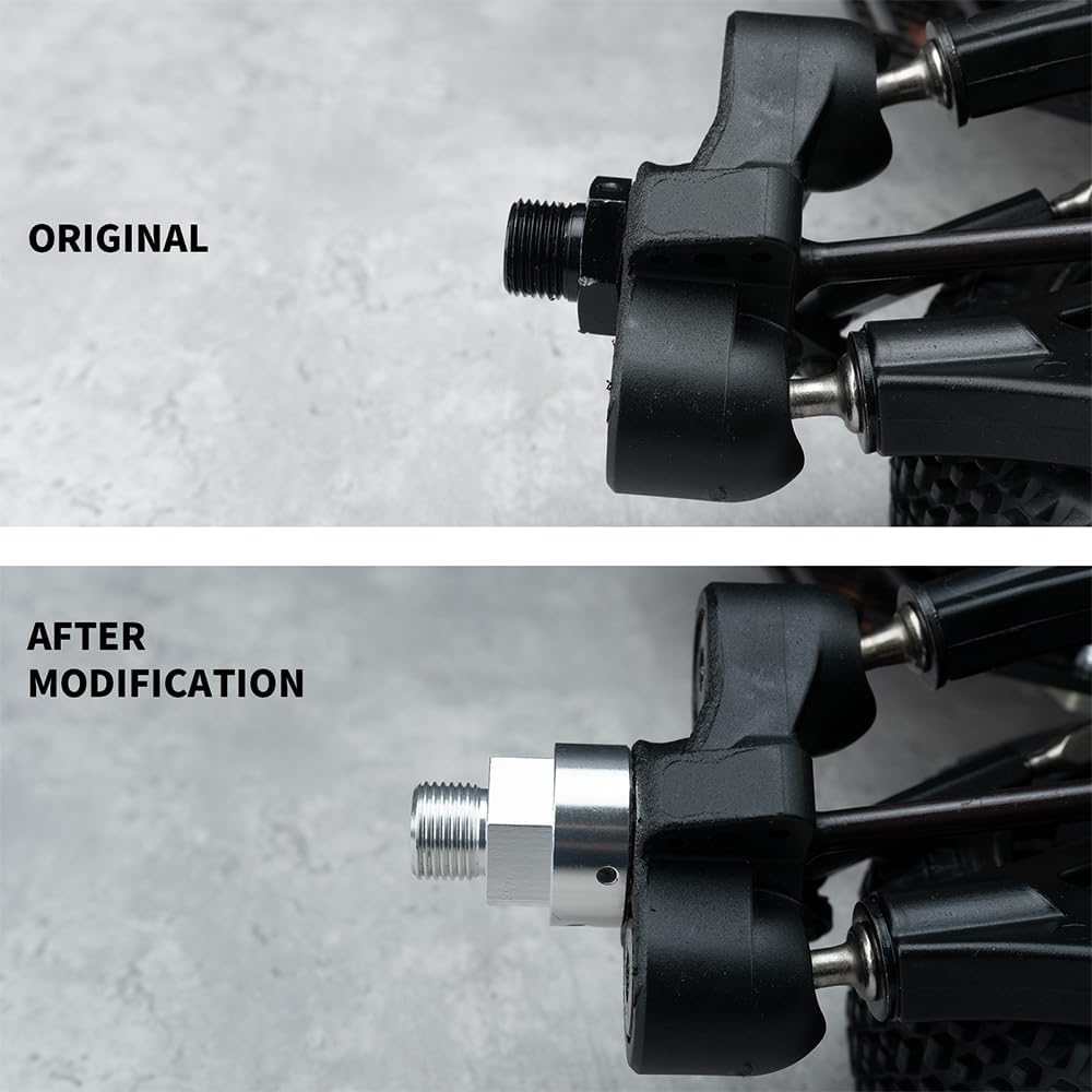 Powerhobby Arrma Typhon 6S +10mm Extended Wheel Hubs Hex Adapters.
