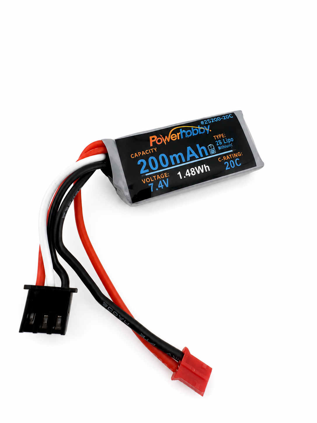 Powerhobby Axial SCX30 7.4V 2S 200mAh 20C LiPo Battery PH2.0