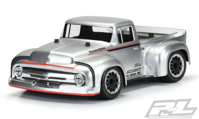 Pro-Line 1956 Ford F-100 Pro-Touring Street Truck Clear Body TRA Slash Rally - PowerHobby