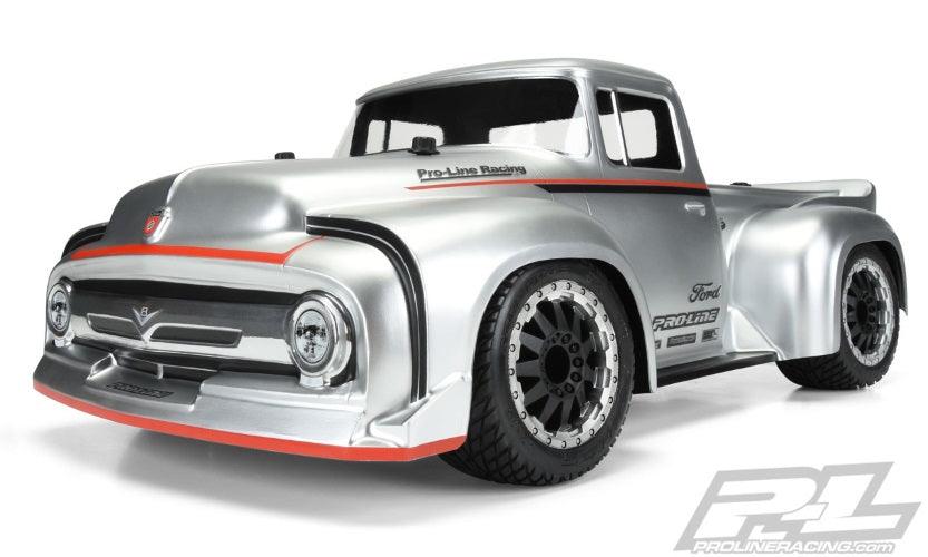 Pro-Line 1956 Ford F-100 Pro-Touring Street Truck Clear Body TRA Slash Rally - PowerHobby