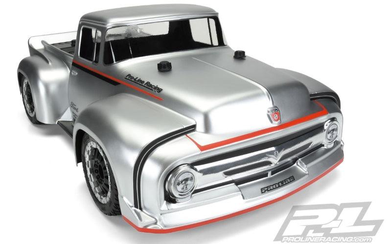 Pro-Line 1956 Ford F-100 Pro-Touring Street Truck Clear Body TRA Slash Rally - PowerHobby