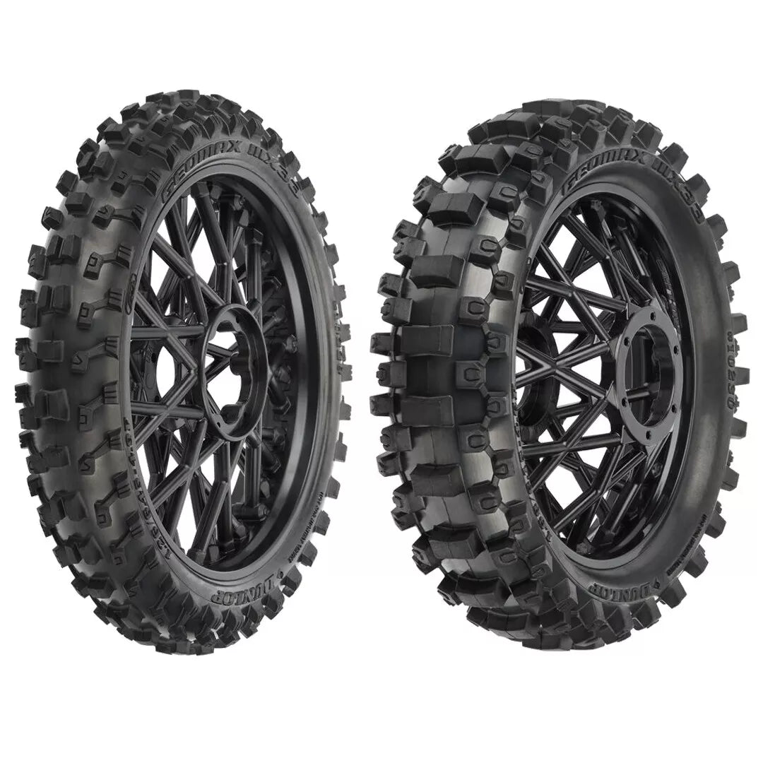 Pro-Line 1/4 Dunlop Geomax MX33 CR4 Front + Rear Tires Losi