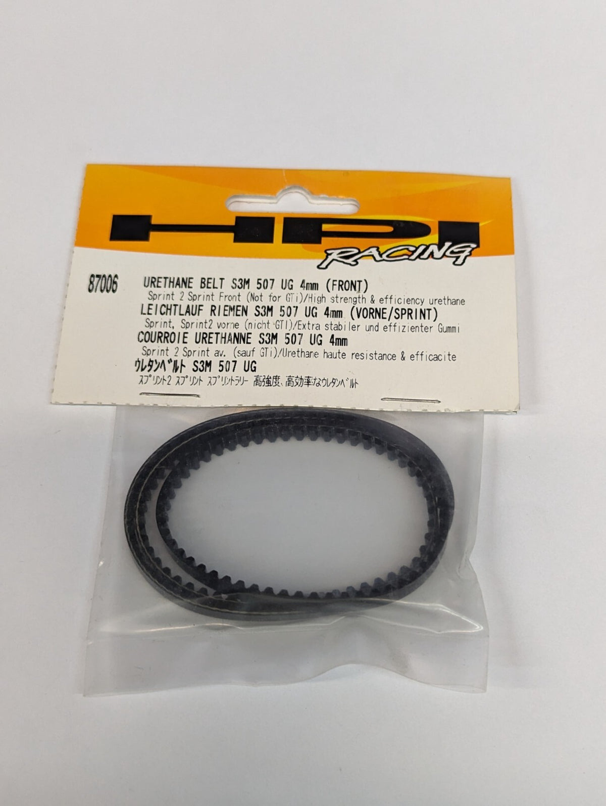 HPI 87006 Urethane Front Belt S3M 507 4mm for HPI Sprint 2