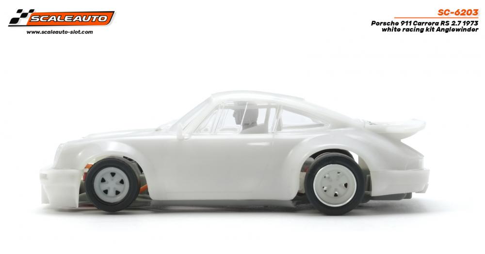 Scaleauto 1973 Porsche 911 Carrera RS 2.7 White Kit 1/32 Slot Car SC-6203
