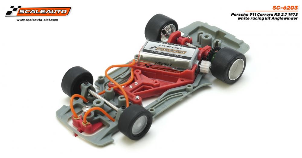 Scaleauto 1973 Porsche 911 Carrera RS 2.7 White Kit 1/32 Slot Car SC-6203