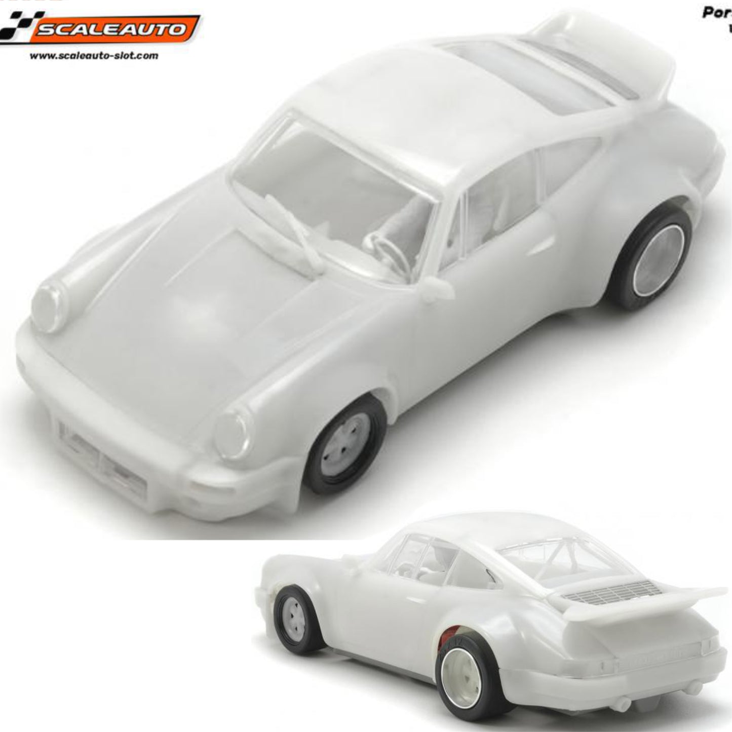 Scaleauto 1973 Porsche 911 Carrera RS 2.7 White Kit 1/32 Slot Car SC-6203