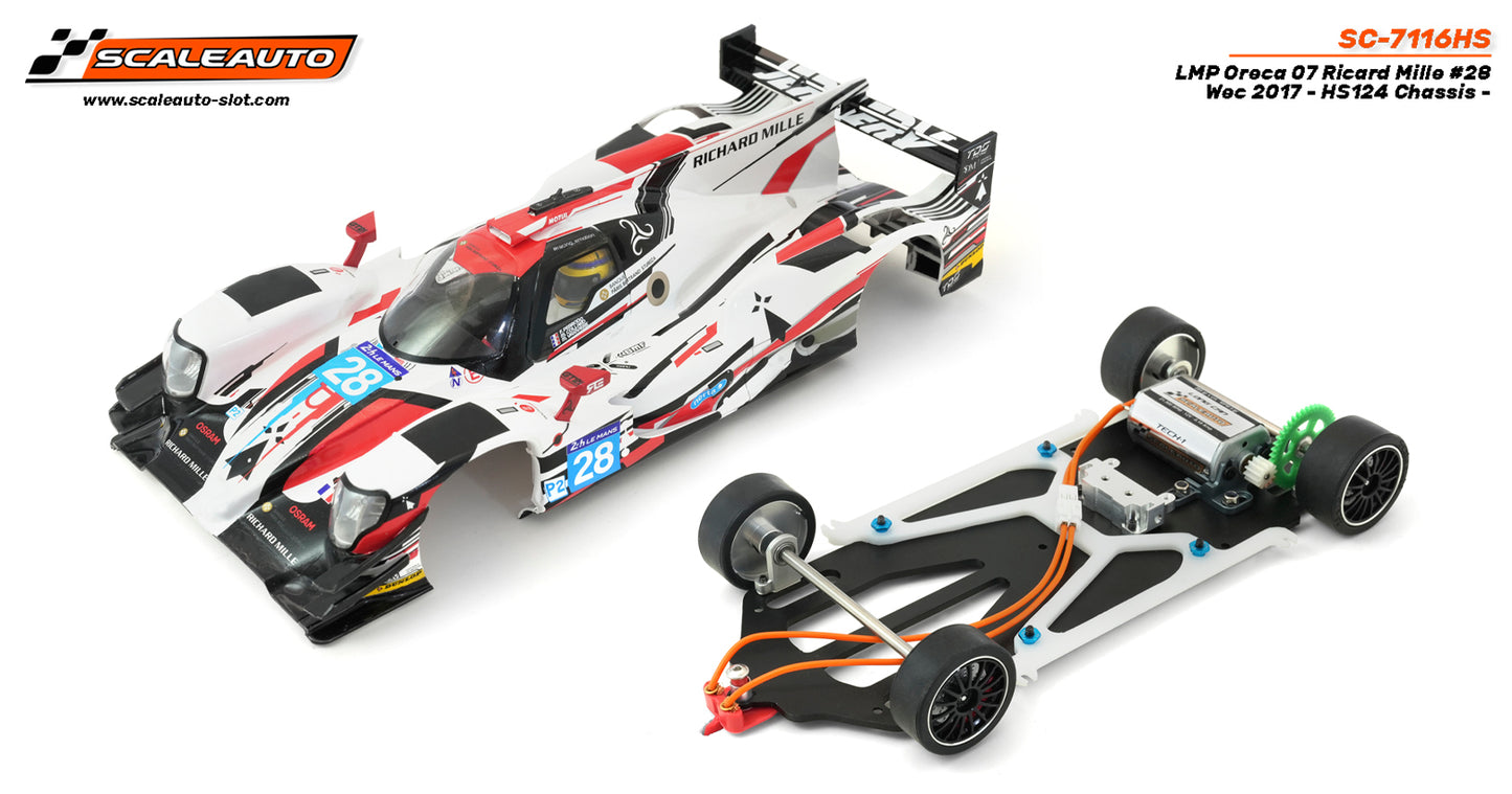 Scaleauto Oreca 07 LMP Le Mans 2017 1/24 Slot Car SC-7116HS HS Chassis