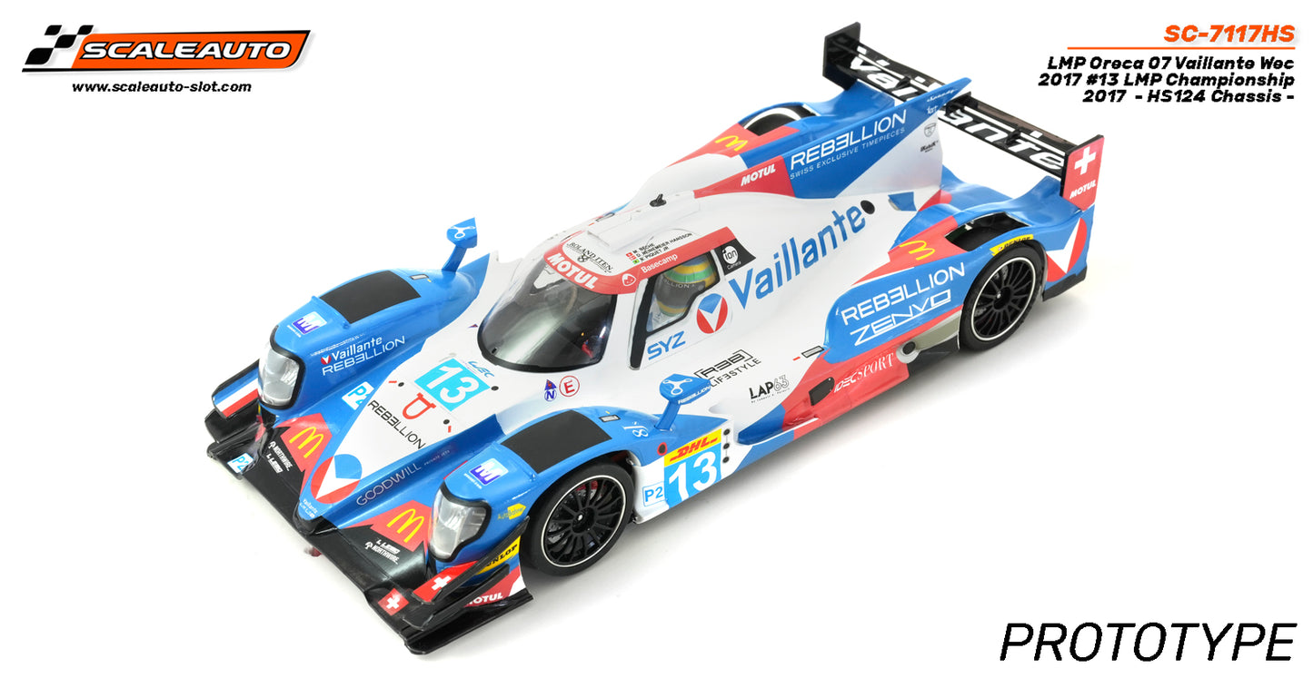 Scaleauto Oreca 07 LMP Vaillante Wec 2017 1/24 Slot Car SC-7117HS HS Chassis