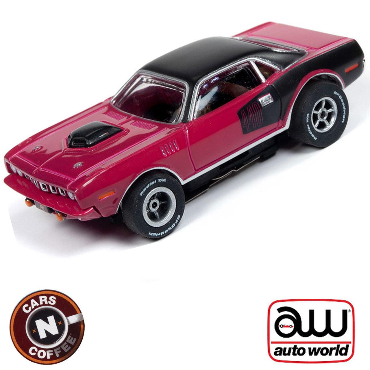 Auto World 1971 Plymouth Cuda Xtraction R26 HO Slot Car SC341 for