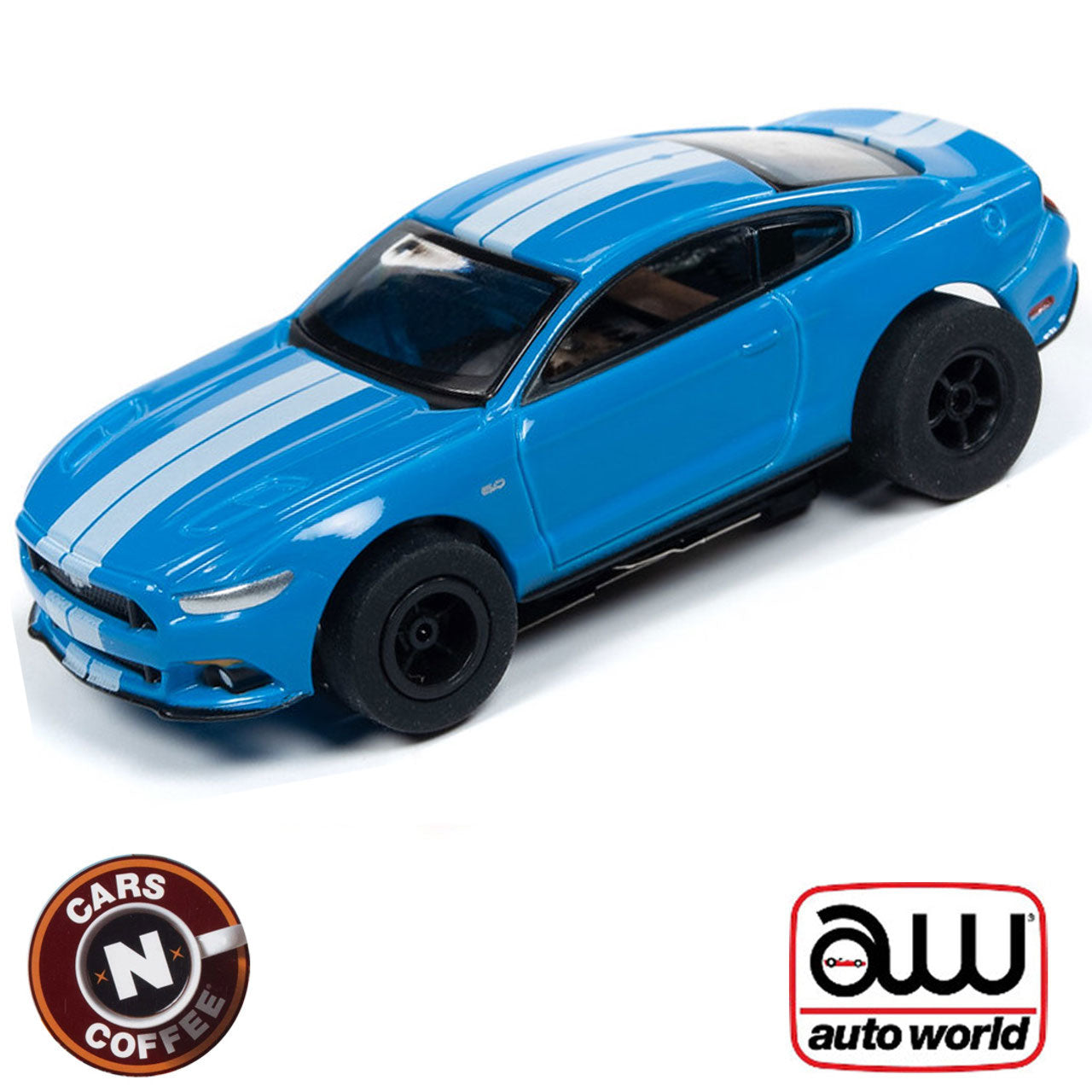 Auto World 2016 Ford Mustang GT Blue Xtraction R26 HO Slot Car