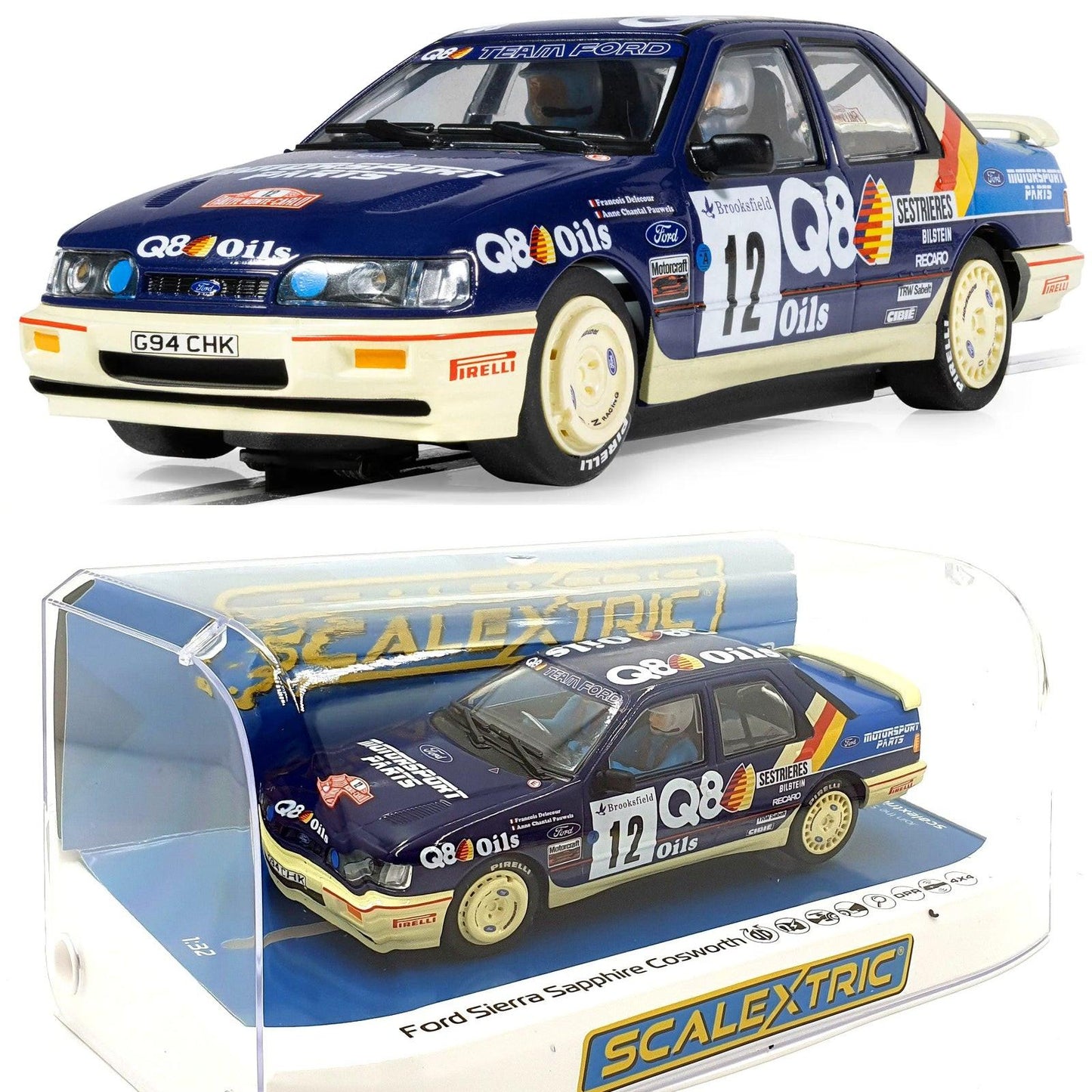 Scalextric C4607 Ford Sierra Monte-Carlo Rally 1991 1/32 Slot Car DPR