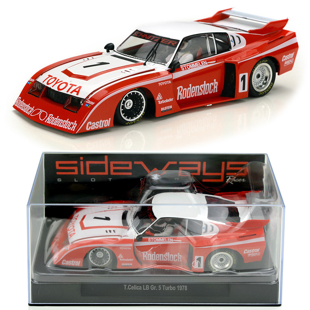 Racer Sideways Toyota Celica LB Turbo Rodenstock 1/32 Slot Car