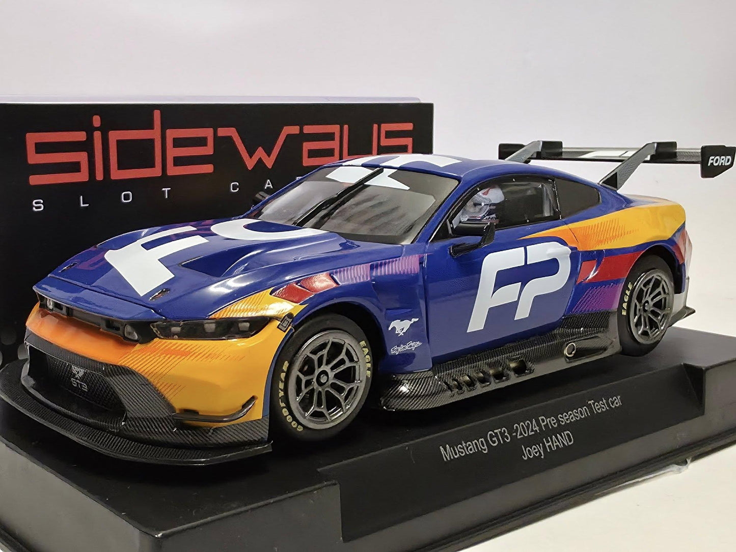 Sideways Ford Mustang GT3 2024 Test Car 1/32 Slot Car SWCAR10A Racer