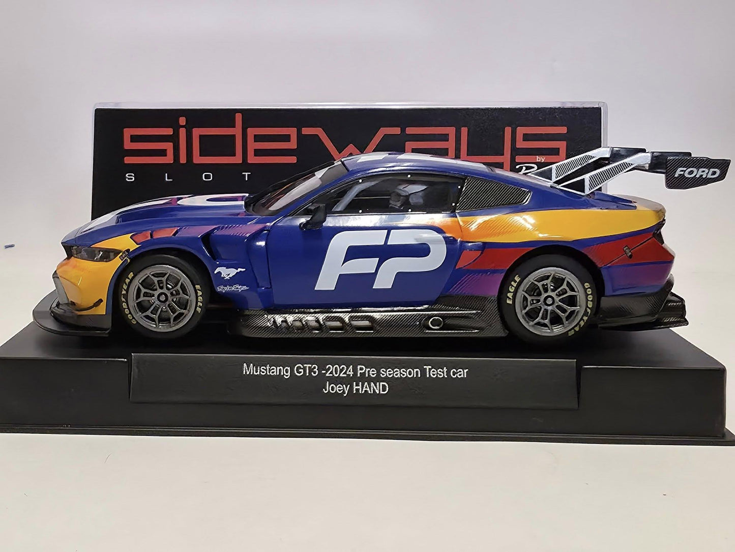 Sideways Ford Mustang GT3 2024 Test Car 1/32 Slot Car SWCAR10A Racer
