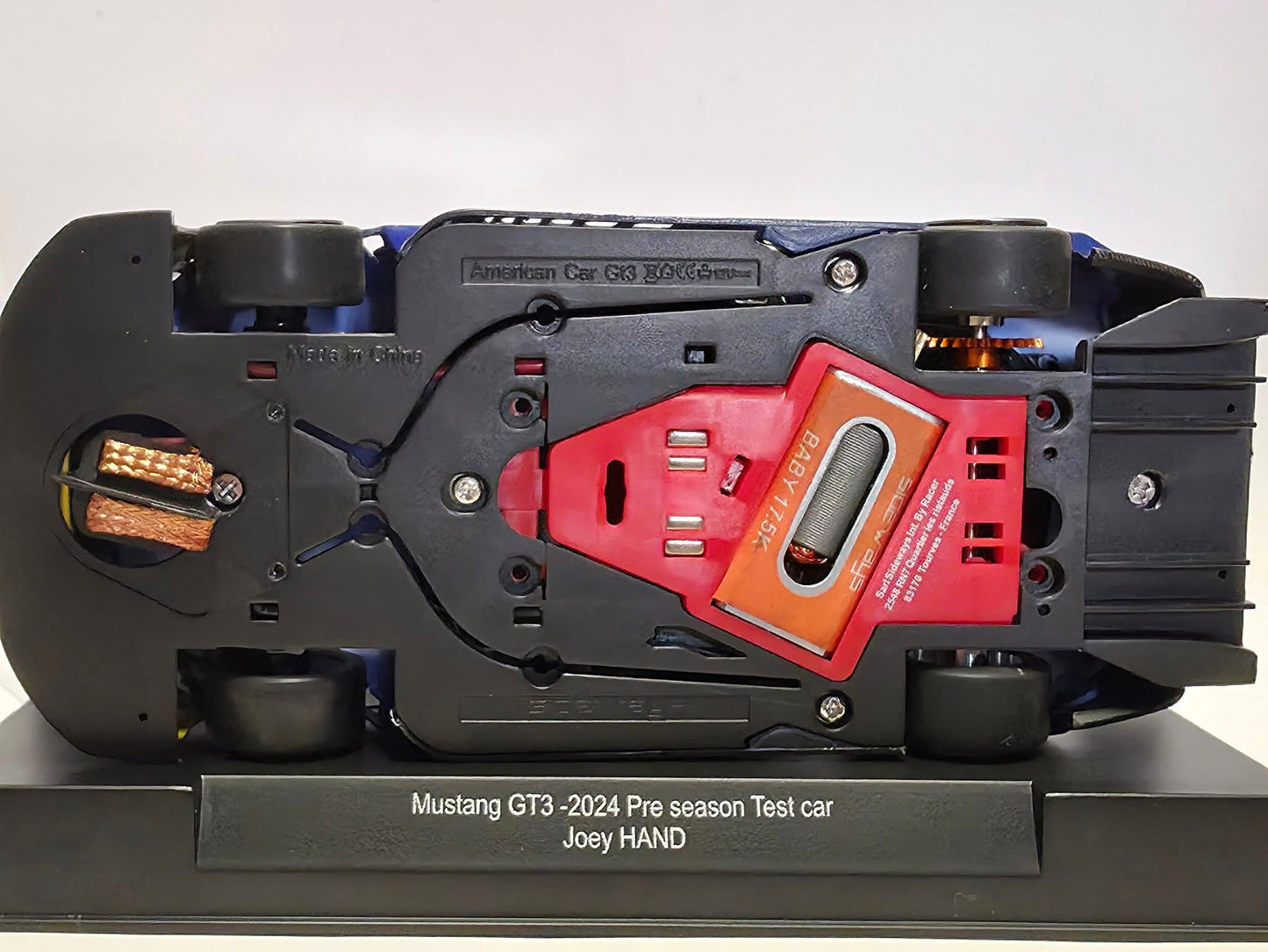 Sideways Ford Mustang GT3 2024 Test Car 1/32 Slot Car SWCAR10A Racer