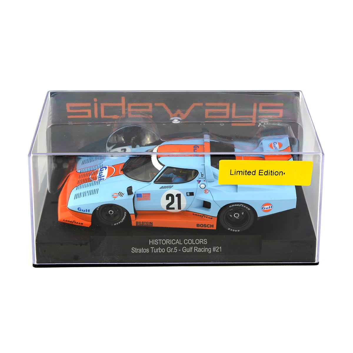 Racer Sideways Lancia Stratos Turbo Group 5 Gulf 1/32 Slot Car SWHC07A