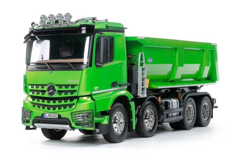 Tamiya 47523 1/14 R/C Mercedes-Benz Arocs 4151 8x4 Tipper Truck (Green Edition)