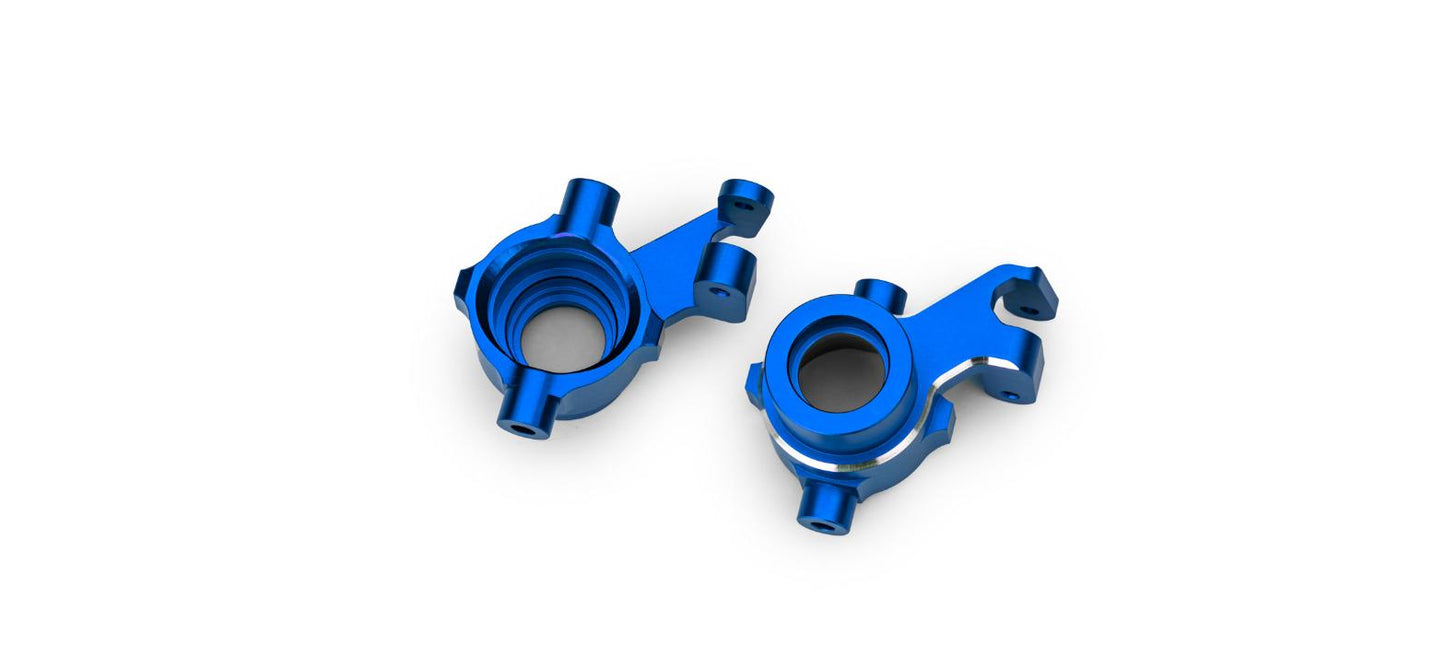 Traxxas 10237-BLUE Steering Blocks Aluminum Blue