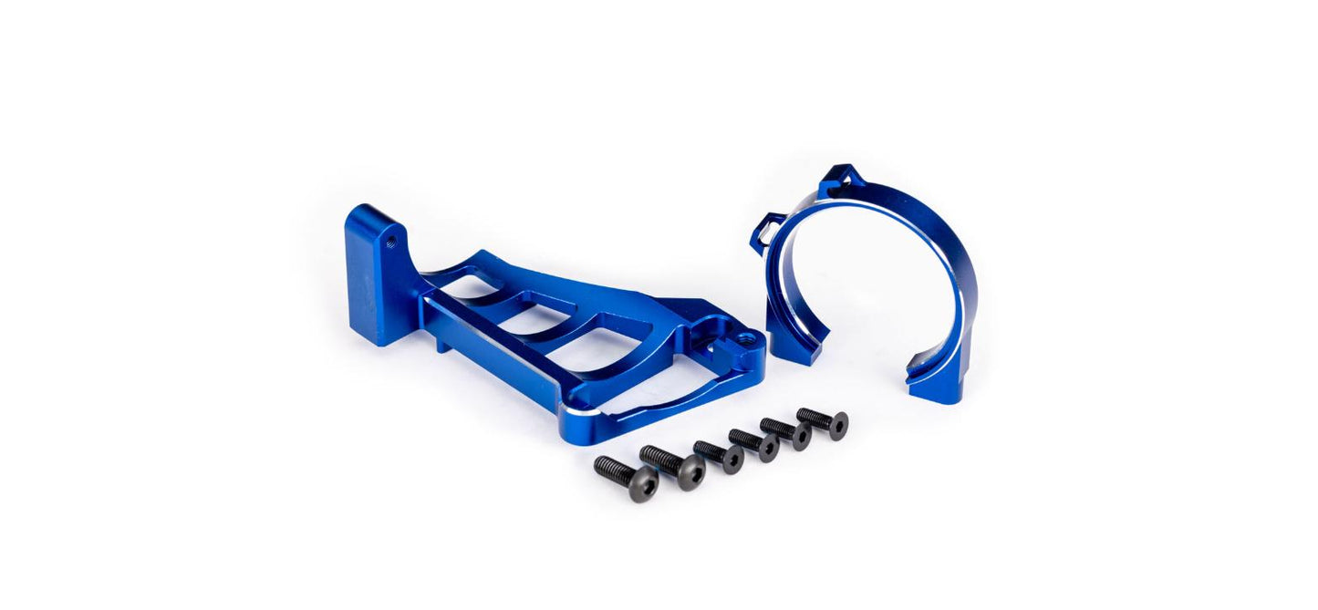 Traxxas 10261-BLUE Motor Mounts Aluminum Blue