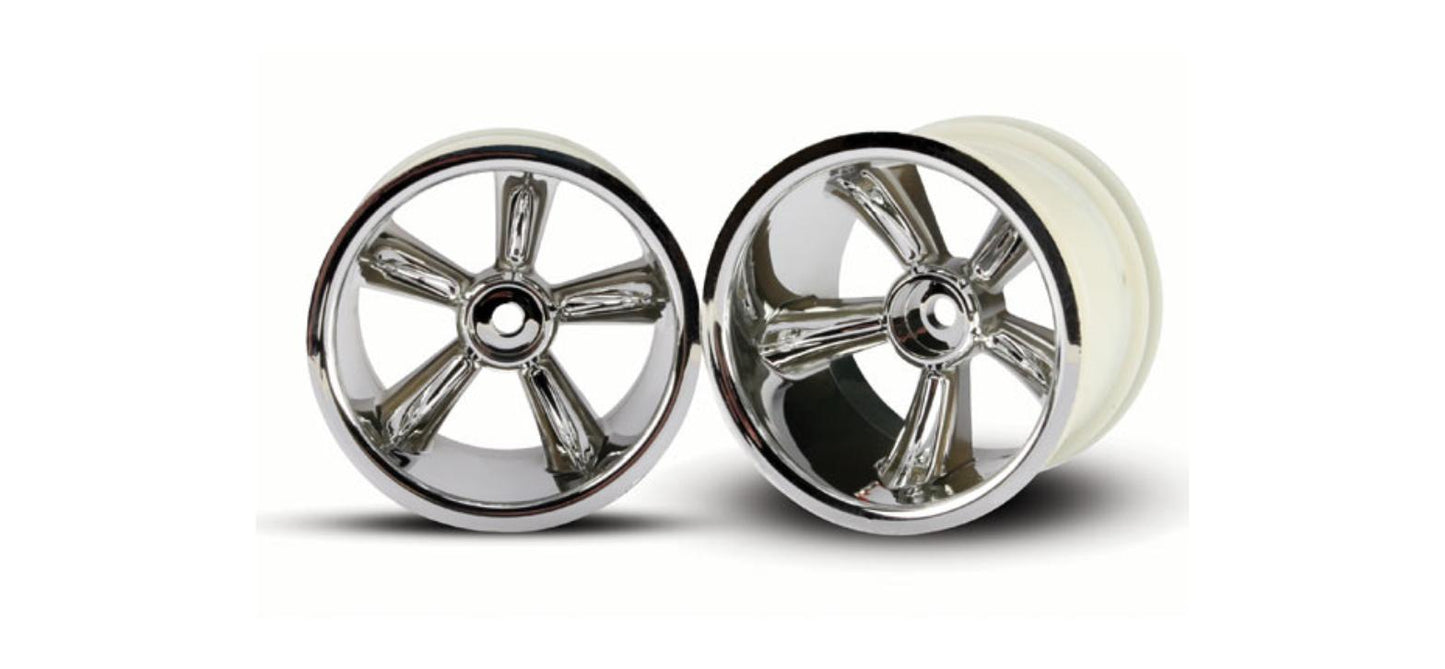 Traxxas 4172 Wheels Pro-Star Chrome Rear