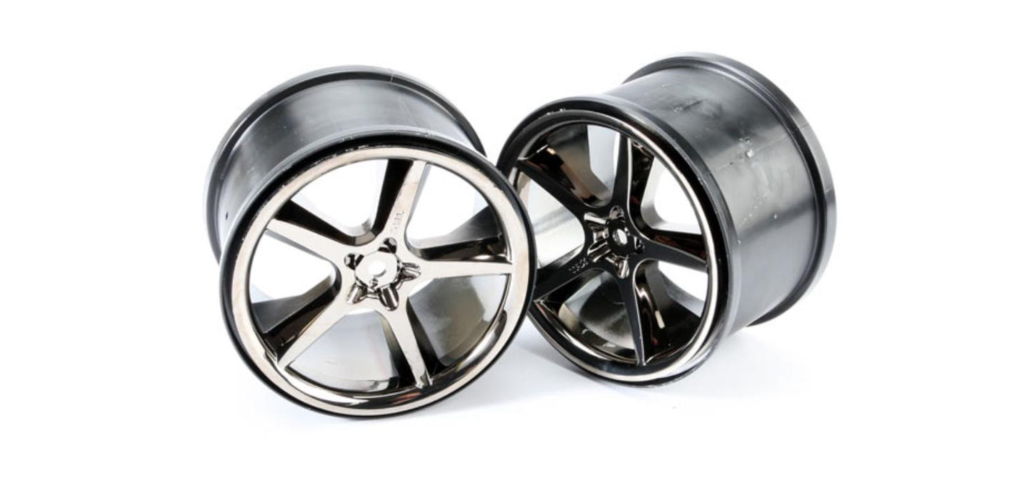 Traxxas 5372A Wheels Gemini Black Chrome