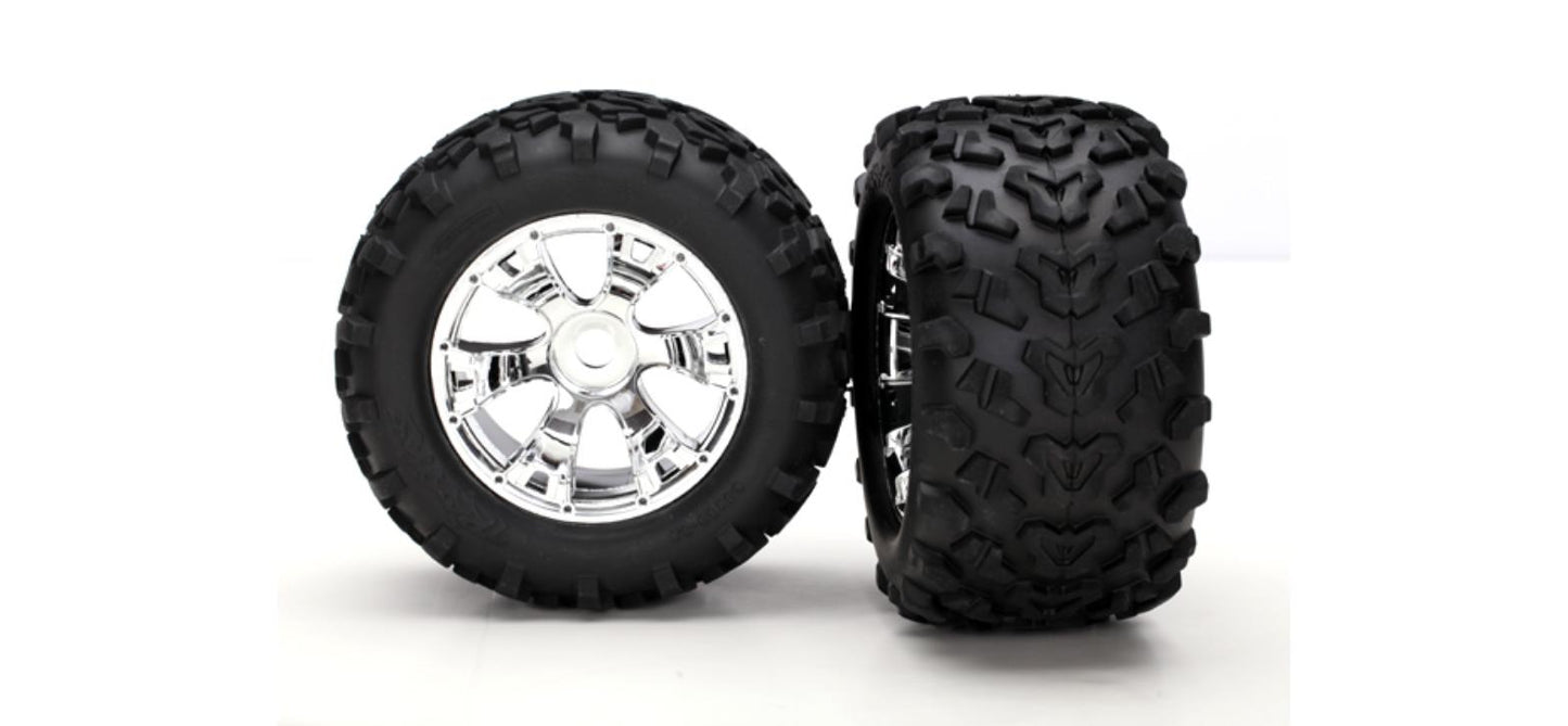 Traxxas 5674 Tires Wheels Geode Chrome