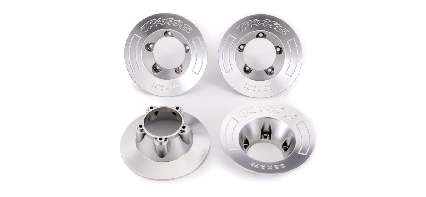 Traxxas 9568X Wheel Covers Satin Chrome