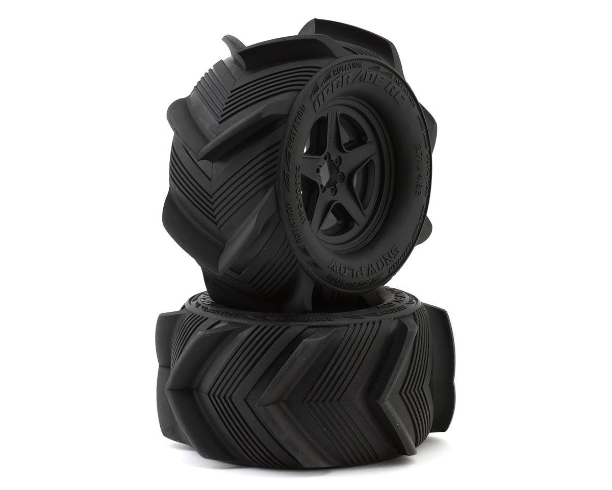 UpGrade RC Snow Plow 2.8" Mounted Sand/Snow Tires (2)