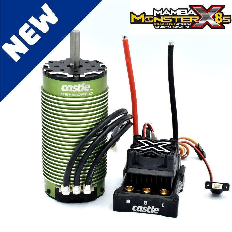 Castle Creations MAMBA MONSTER X 8S 33.6V ESC W 2028-800KV SENSORED MOTOR COMBO - PowerHobby