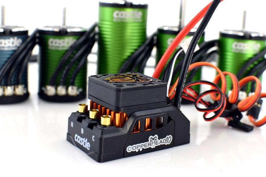 Castle Creations Copperhead 10 Waterproof 1/10 Sensored ESC / 6900KV Motor COMBO - PowerHobby