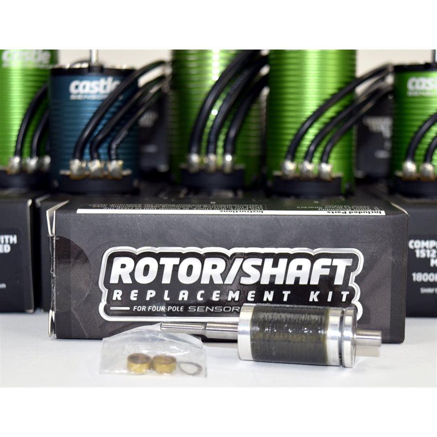 Castle Creations Rotor / Shaft Replacement Kit 1406-6900Kv motor wires - PowerHobby