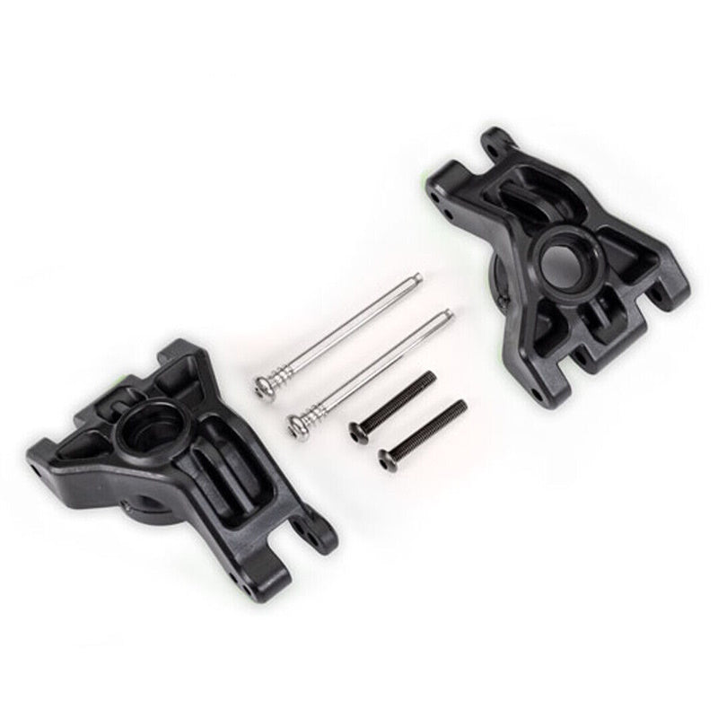 Traxxas 9050 Black Heavy Duty L/R Rear Sub Axle Carriers 4x4 Hoss/Rustler/Slash - PowerHobby