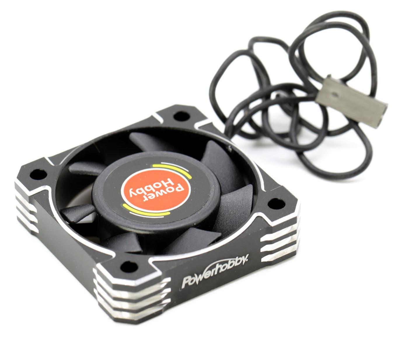 Powerhobby 40mm Tornado High Speed Aluminum RC Cooling Fan Black - PowerHobby