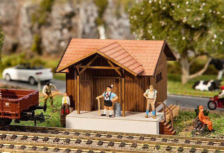 Faller 110087 HO Scale Hellengerst Wayside Station Building Kit - PowerHobby