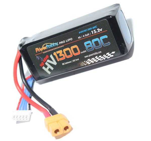 Powerhobby 3S HV 11.4V 1300mAh 80C XT60 Plug : Blade Vortex 250 - PowerHobby