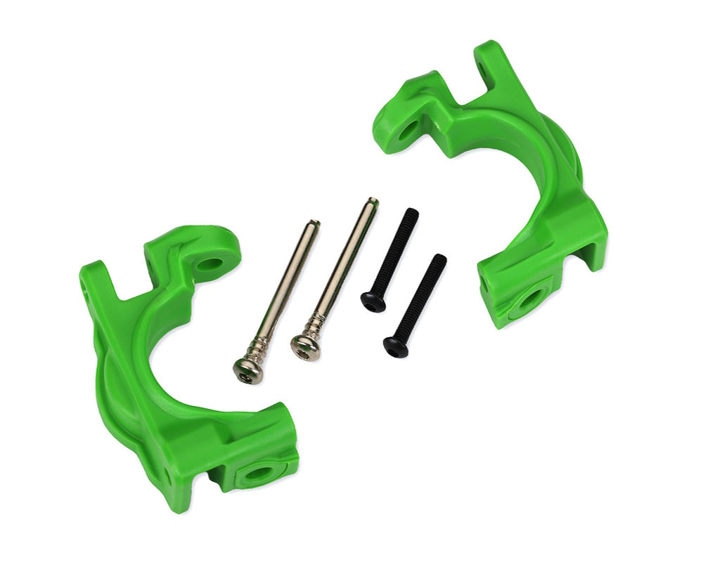 Traxxas 9032G Green Heavy Duty Caster Blocks C-Hubs 4x4 Hoss/Rustler/Slash - PowerHobby