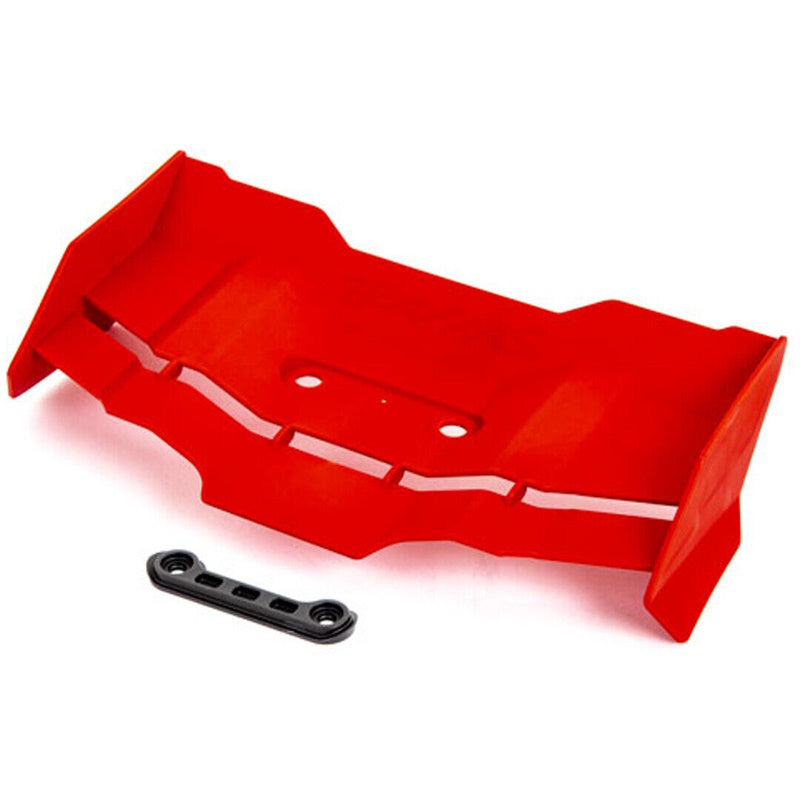 Traxxas 9517R - Wing/ wing washer Red / 4x12mm FCS (2) Sledge - PowerHobby
