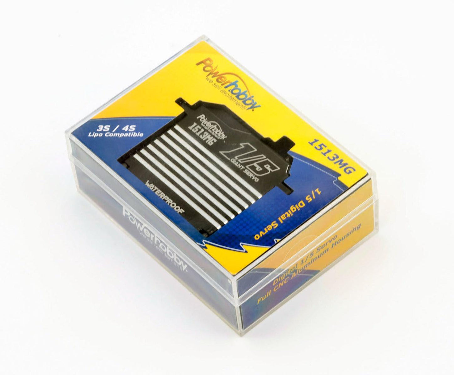 Powerhobby 1513MG 1/5 Aluminum Waterproof High Torque Brushless Servo 3S / 4S - PowerHobby