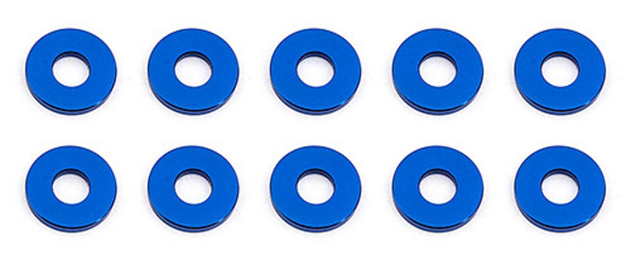 Associated 31385 Bulkhead Washers, 7.8x1.0 mm Blue Aluminum Apex Scion RC10 SC10 - PowerHobby